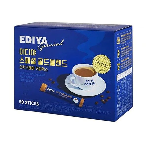 EDIYA Special Gold Blend Rich Crema Coffee Mix (50 sticks) 550g – JKT ...